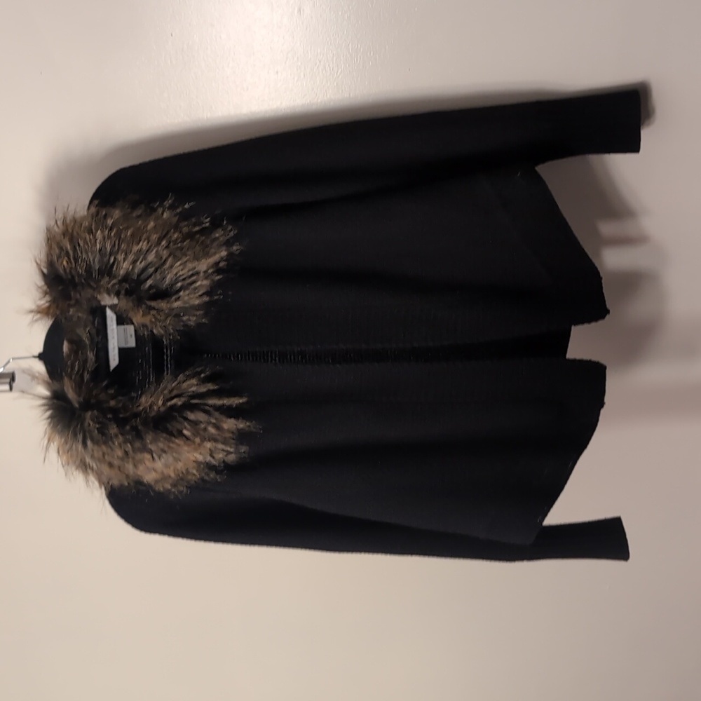 🍁Nygard Women's Sweater with Detachable Faux Fur Collar - Size M 20…